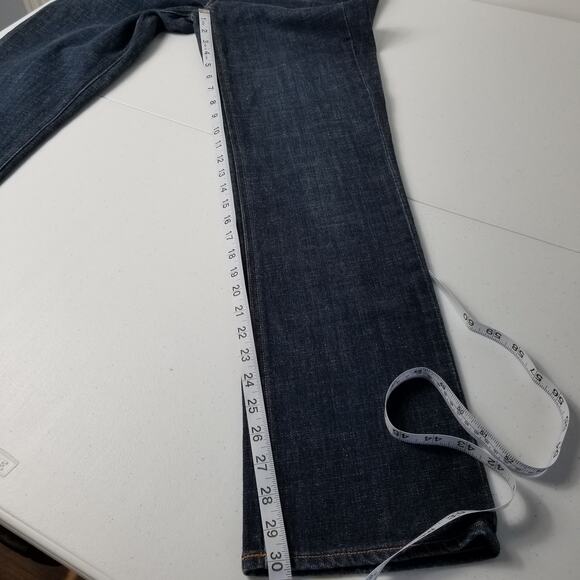 J Crew Blue Jeans Matchstick Dark Wash Very Nice Size 28 S - Picture 3 of 5